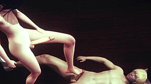 mio's footjob and creampie fuck?