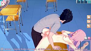 sakura haruno has sex with sasuke after class in naruto hentai