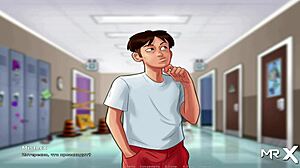 A cartoon competition becomes a rather lewd hentai scene