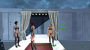 Lewd anime girls and hot babes in sexy lingerie