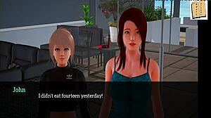 The cartoon babes in a Sexy and mature Visual Novel Dating Sim game