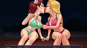 Summertime saga 207 features big tits and ass in a narrative adventure