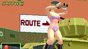 Namco’s 3D puzzle anime game that contain sexual content presence through animation though is not an adult game with naked characters