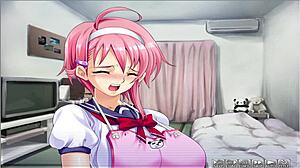 in the apartment of love, he gropes her big tits