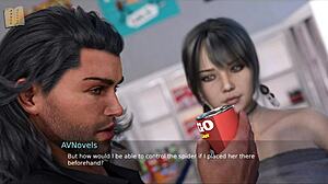 Where it all began 6 unfolds with brunette's big tits in anime tale