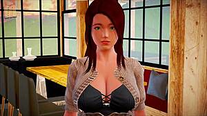 Η νέα οικογένεια μέρος 517 με κόκκινη μαλλιά και μεγάλα στήθη σε anime δράση