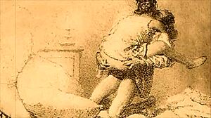Vintage Erotic Illustration with Retro Anime Charm
