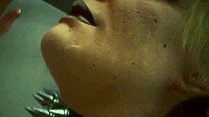 misty's steamy laguna bend scene in cyberpunk 2077. ultra settings bring raw action