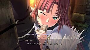 Define the concept of Manga and Hentai and analyse the information about the erotic orientation of Dungeon of Regalias character3 scene3