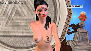 Watch this wild 3D animated cartoon porn! An Indian bhabhi strikes all those sexy positions just for you!