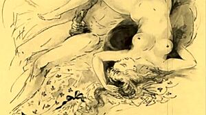 Vintage erotic illustration evoking deep emotions