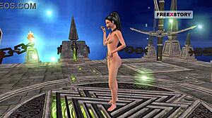 Indian bhabhi shows off sexy poses in 3d cartoon porn