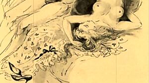 Vintage erotic illustration evoking deep emotions