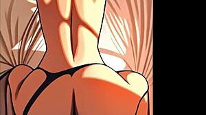 Anime hentai of a beautiful woman having her quin.