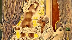 Bold vintage erotic anime illustrations