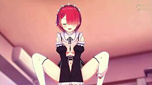 Loving Ram Rides in Romantic Re Zero Atmosphere