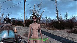 Fallout 4 power armor fuck with brunette teen!
