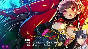 In the anime game, Dona Dona explores a steamy erotic scene together.