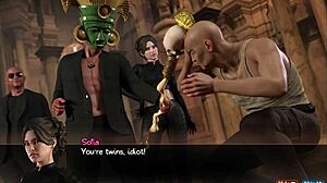 3D cartoon featuring Treasure of Nadia with erotic twists