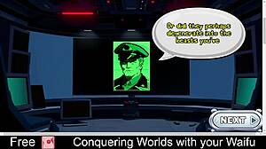 Conquering worlds with your waifu.