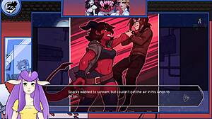 Vampires fall in love in this cartoon-style porn video