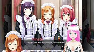 Otoko dives into wild orgy at maid boy manor in episode 01 gameplay español.