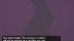 Vendo uma milf police sendo fodida por big cock através de um espelho falso no armazém scat game prologue parte 2