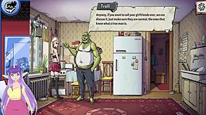 Play a sex game with a hot blonde elf