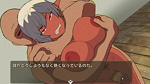 elf slut getting fucked at work in hentai game