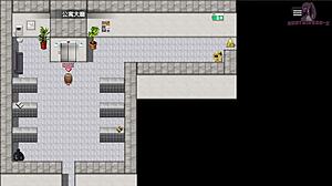 She masturbates at the intercom camera, gets recorded, rings the bell, and escapes downstairs.