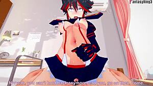 ryuko matoi fucking hard in kill la kill, damn i’m obsessed