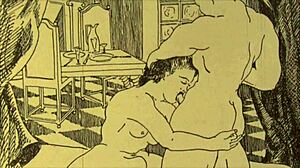 Vintage erotic drawing evokes deep emotions