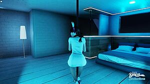 Felicia l'escort mostra le tettine piccole in stile anime