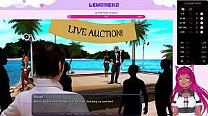 Vtuber LewdNeko Explores Harem Hotel with Slaves, Maids, and Elves in BDSM Part 1