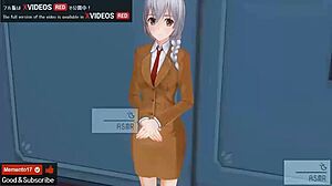 Cartoon Tessa gets a rough handjob and facial in this uncensored 2D animation