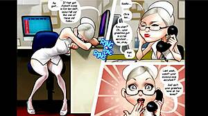 Night Nurse Tends to Patient in Anime Comics