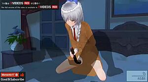 Cartoon Tessa gets a rough handjob and facial in this uncensored 2D animation