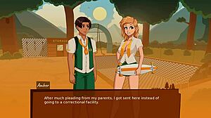 3D animated Camp Mourning Wood: Sexy Lifeguard in action