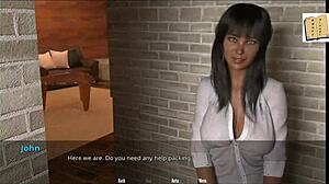 Blondýnka 18+ s velkými prsama září v 3D hře WVM 10