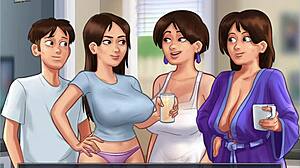 Cartoon porn with ecchi elements in the form of anime and manga