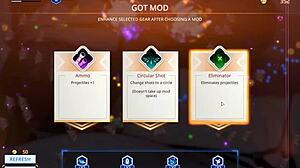 Seduction of giant naked space waifu with big tits