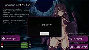 Pretty Lady Delivers Erotic Footjob in Suc Dung Side Story Hentai Game Adventure.