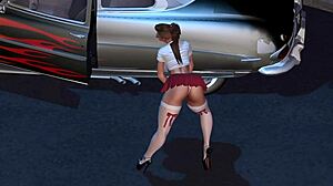 hot rod dancer alexxa solo ass dancing anime