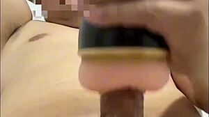 Masturbating with a Fleshlight with a small penis