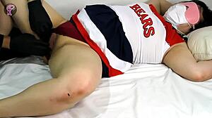 cheerleaders squirting in cheerleader costumes. this is the second time i've squirted this much. big squirt edition full.