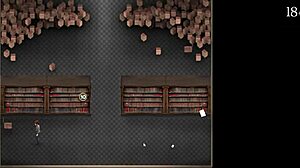 A threesome with cowgirl sex and loads of cum in the hot video game