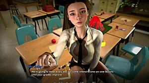 Teacher’s Pet Sex Game Turns Into a Wild Classroom Encounter After Hours. Who Will Take Control in This Anime Adventure?