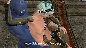 3D Monster Ravages in Hardcore Animated Group Action