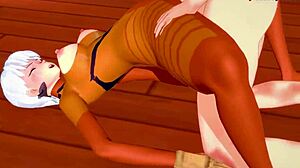 Beautiful women with large chests from the game Apex Legends get a rough ride in this adult cartoon