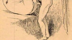 Vintage Erotic Drawings with Retro Anime Charm